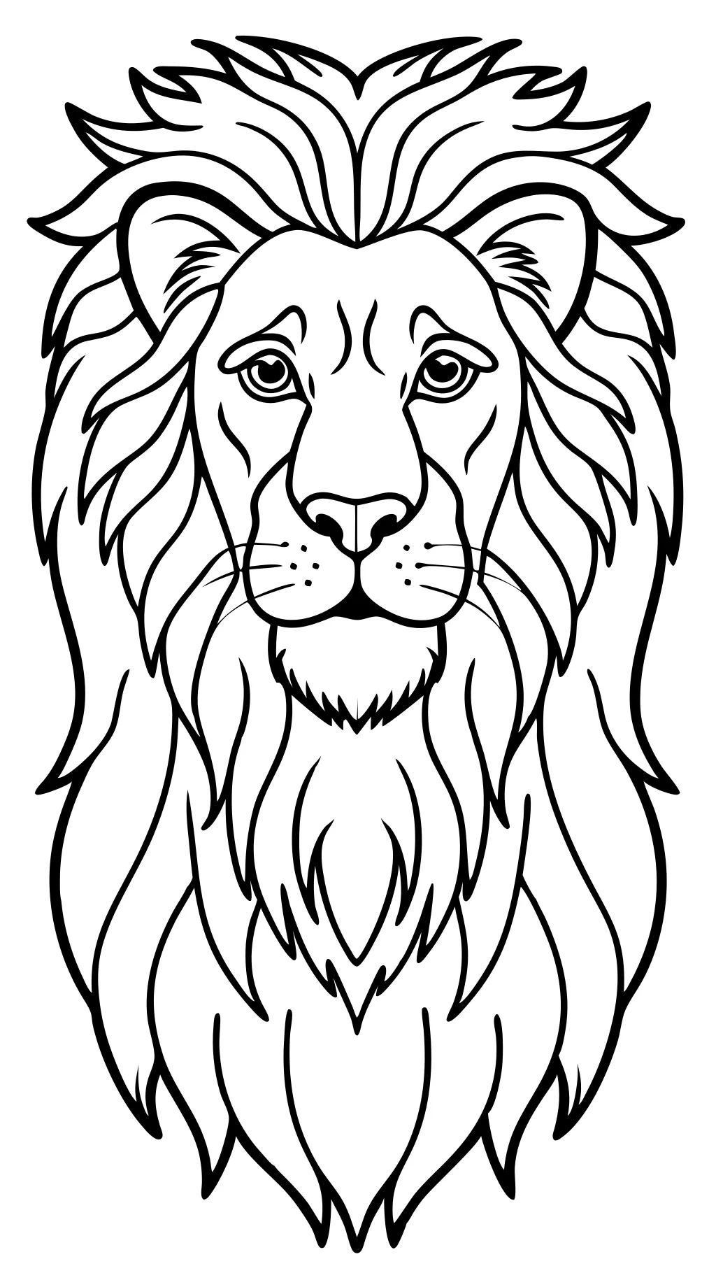 pages à colorier sans lion